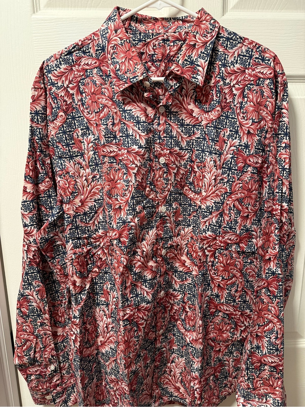 Tasso Elba Floral Paisley Button-Down Shirt